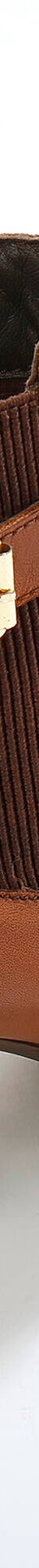 Boots en cuir bi-matière élastiquées à boucle et à talon (caramel) Boots en cuir bi-matière élastiquées à boucle et à talon (caramel)